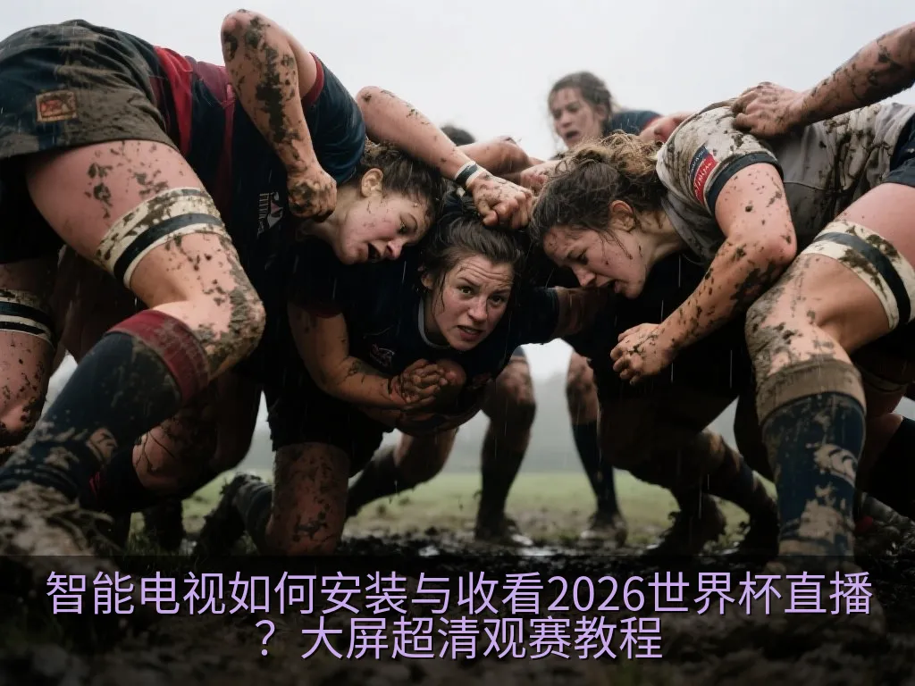 手持智能电视遥控器指向正在显示网页浏览器界面的大屏幕电视,界面布局简洁清晰